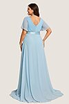 Light Sky Blue Cheap Bridesmaid Dresses Australia Ready To Ship A line Sleeves