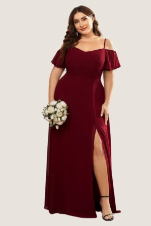 Burgundy Bridesmaid Dresses Australia Plus Size Cheap