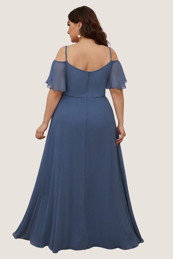 AmandaCheapBridesmaidDressDustyBlue2 Dusty Blue Bridesmaid Dresses Australia Plus Size Cheap