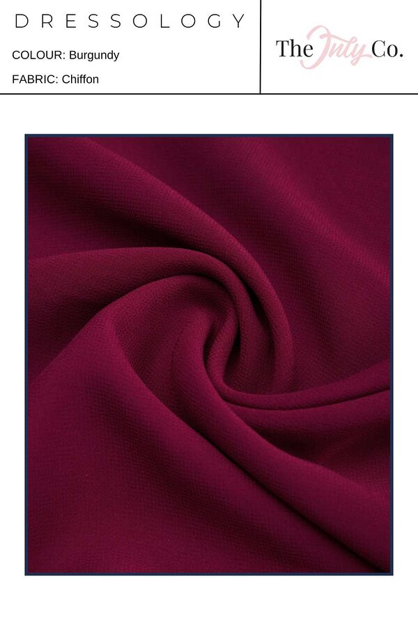 Burgundy Dressology Swatch Dressology Burgundy Chiffon Swatches Bridesmaids Only Dresses