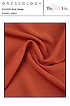 Dressology Burnt Orange Chiffon Swatches Bridesmaids Only Dresses
