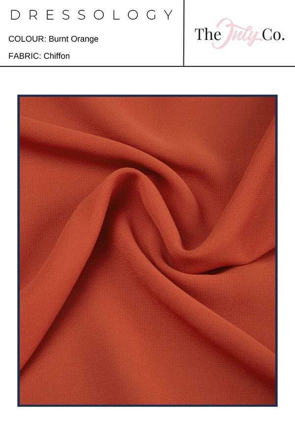 Burnt Orange Dressology Swatch Dressology Burnt Orange Chiffon Swatches Bridesmaids Only Dresses
