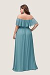 Seaglass Teal Cheap Chiffon Bridesmaid Dresses