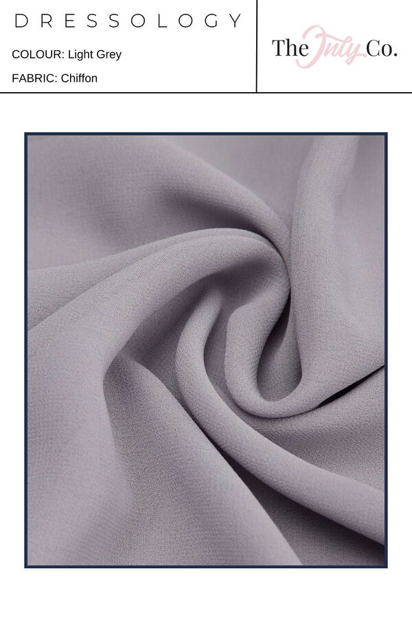 Light Grey Dressology Swatch Dressology Light Grey Chiffon Swatches Bridesmaids Only Dresses