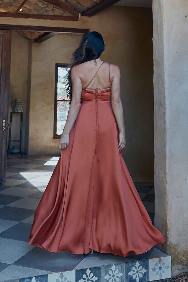 Carina Bridesmaid Dress by Tania Olsen - Terracotta Orange Carina Bridesmaid Dress by Tania Olsen - Terracotta Orange
