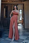 Carina Bridesmaid Dress by Tania Olsen - Terracotta Orange