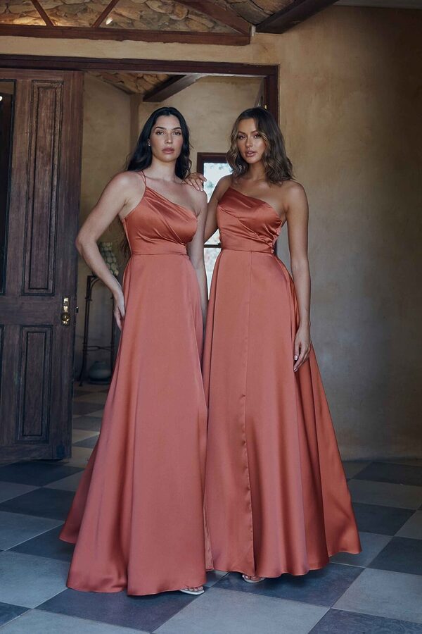 Carina Bridesmaid Dress by Tania Olsen - Terracotta Orange Carina Bridesmaid Dress by Tania Olsen - Terracotta Orange
