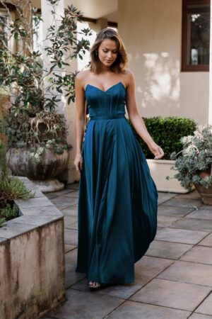 Elyna Bridesmaid Dress by Tania Olsen - Peacock Blue
