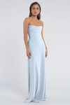 Liv Bridesmaid Dress by Jenny Yoo in Whisper Blue Pebble Crepe
