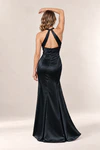 Anna Black satin bridesmaid dress by Tania Olsen — rear view