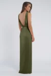 olive green satin bridesmaid dresses australia