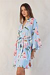 Eden Floral Dusty Blue Bridesmaid Robes