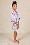 Eden Floral Blue Bridal Party Robes
