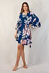 Navy Bridal Party Robe Floral Print Australia