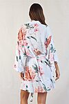 White Bridal Party Robe Floral Print Australia