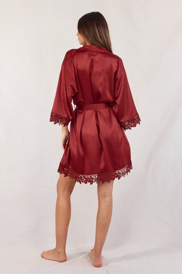 Ella Satin Copper Rose Bridesmaid Robes Plus Size Ella Burnt Orange Satin Bridesmaid Robes Sydney
