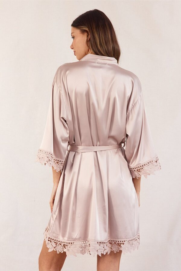 Ella Satin Latte Bridesmaid Robes Ella Ivory Satin Bridesmaid Robes