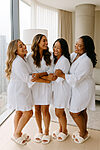 Olivia White Bridesmaid Robe with ruffle sleeves