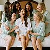 Olivia sage Bridesmaid Robe with ruffle sleeves