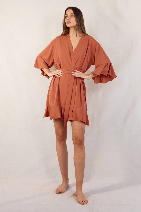 Terracotta Bridesmaid Robes Rust Bridesmaid Robes