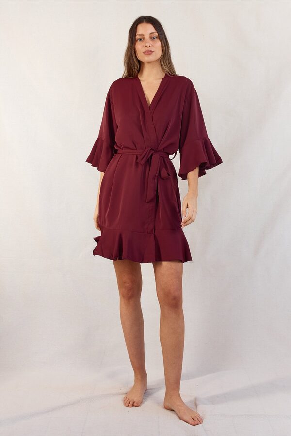 Wine Bridesmaid Robes Olivia Burgundy Bridesmaid Robes Australia
