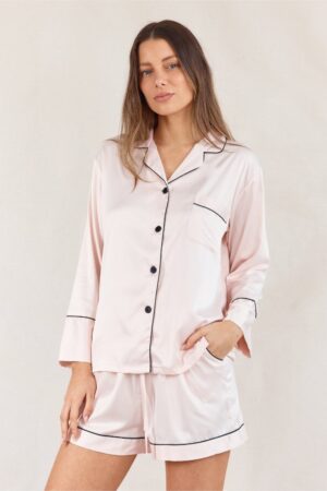 Blush Pink Bridal Party Pyjamas Personalise Australia