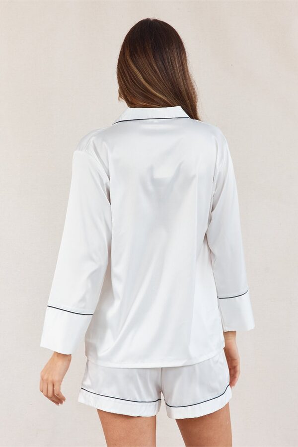 Bridal Pajamas white by Bridesmaids Only Australia 3 White Bridal Party Pyjamas Personalise Australia