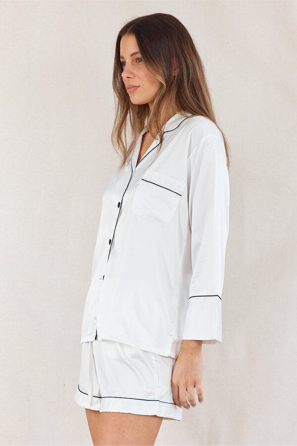 Bridal Pajamas white by Bridesmaids Only Australia 6 White Bridal Party Pyjamas Personalise Australia