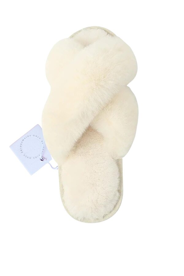 Natalia Cloud Nine White Bridal Party Slippers (3) White bridesmaid slippers Australia