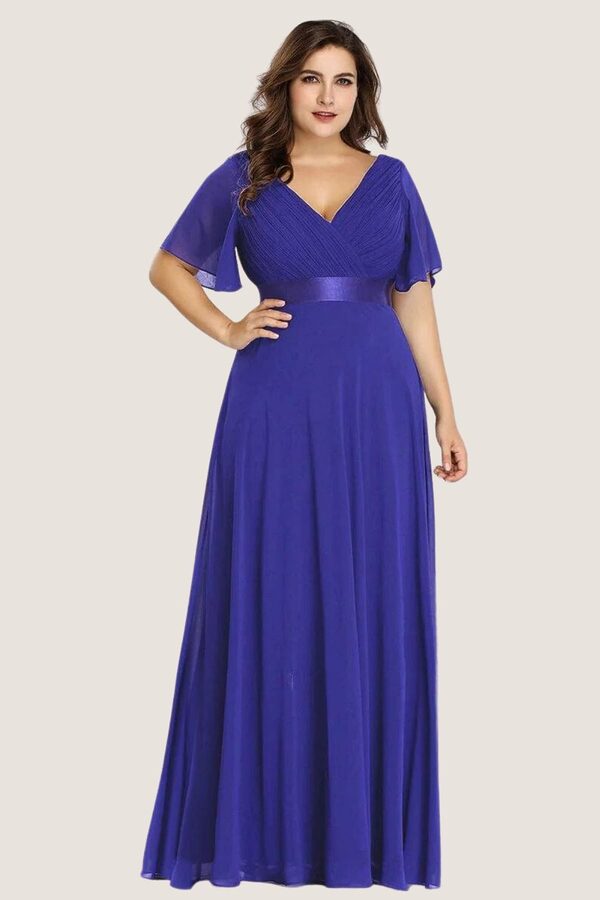 SavannahDressologyCurvyBridesmaidDressesinRoyalBlue Savannah Dressology Curvy Bridesmaid Dresses in Royal Blue