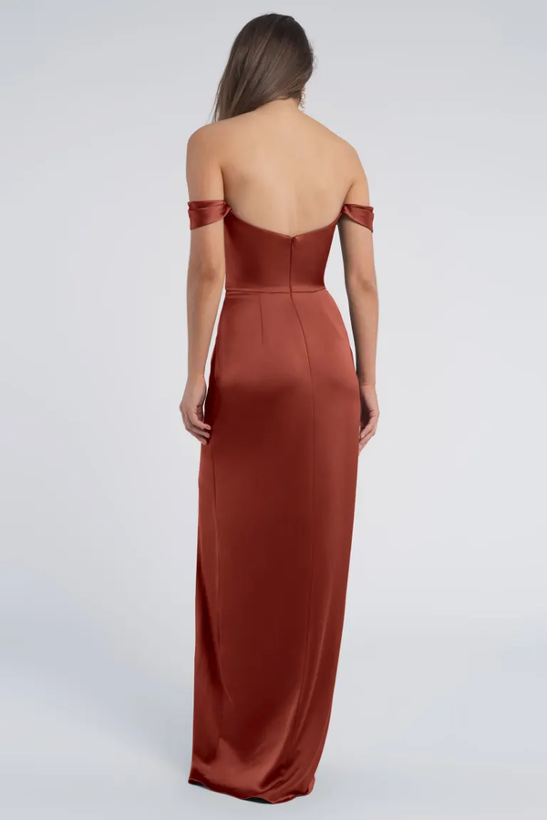 SawyerBridesmaidDressJennyYooRustRed Sawyer Bridesmaid Dress by Jenny Yoo – Rust - SawyerBridesmaidDressJennyYooRustRed
