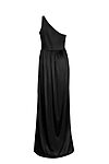 black bridesmaid dresses in satin by TH&TH