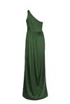 Greta olive grove green bridesmaid dress by TH&TH, product back view