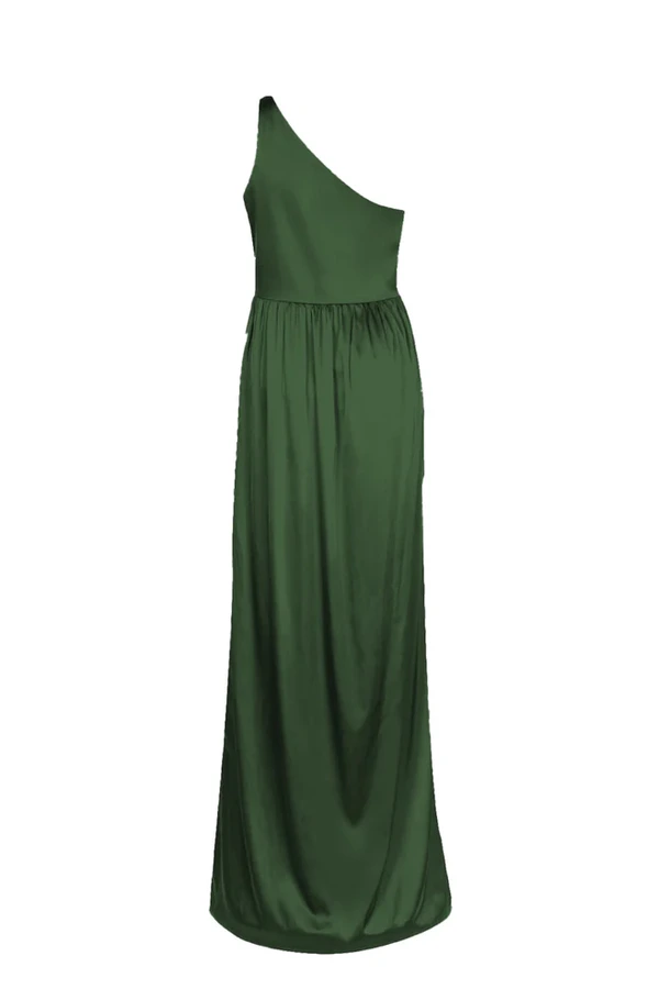 Greta Olive Grove Green Bridesmaid Dress by TH&TH - product back Greta olive grove green bridesmaid dress by TH&TH, product back view