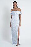 Blakely Whipser Blue Print Bridesmaid Dress by Jenny Yoo - Blakely Whisper Blue Bridesmaid Dresses Jenny Yoo