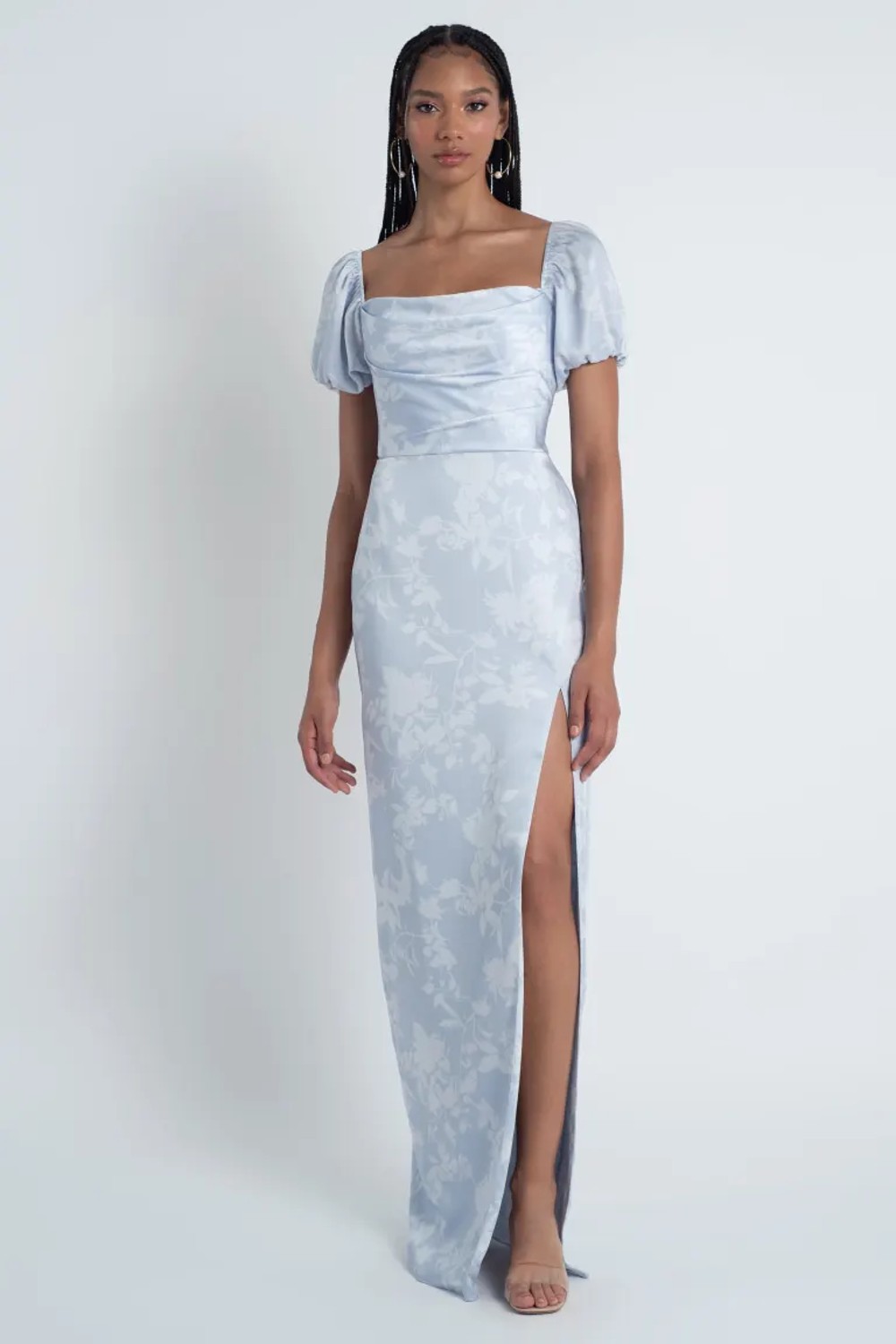 Blakely Whipser Blue Print Bridesmaid Dress by Jenny Yoo