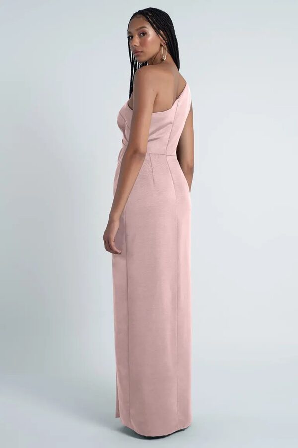 CarolinaPowderPinkFailleJennyYooBridesmaidDress Try Before You Buy Carolina Bridesmaid Dress by Jenny Yoo - CarolinaPowderPinkFailleJennyYooBridesmaidDress