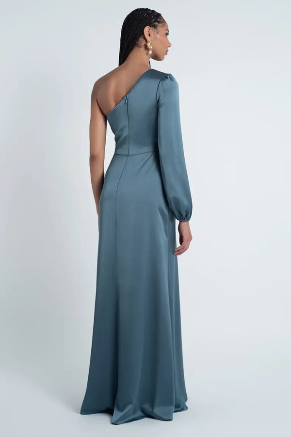 EstellaJennyYooAgaveGreenSatinBridesmaidDress Estella Bridesmaid Dress by Jenny Yoo - EstellaJennyYooAgaveGreenSatinBridesmaidDress