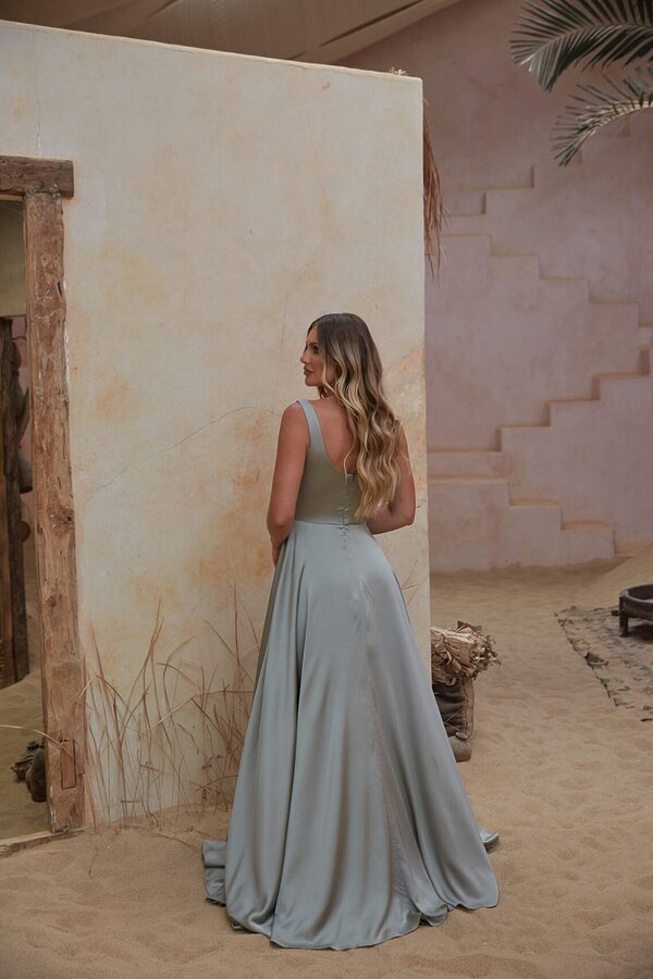 Moana Sage Green Bridesmaid Dresses Tania Olsen Moana Light Satin Bridesmaid Dress by Tania Olsen - Moana Sage Green Bridesmaid Dresses Tania Olsen
