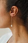gold freshwater pearl bridesmaid earrings Australia