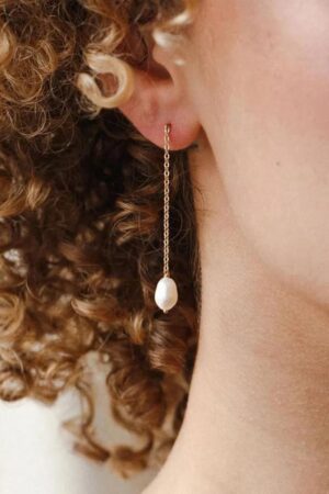 rose gold freshwater pearl bridesmaid earrings Australia