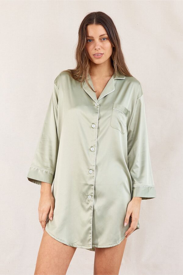 Willow Sleepshirt Sage Green Bridesmaids Getting Ready Ideas 2 Green Bridesmaid Getting Ready Robes and Pyjamas