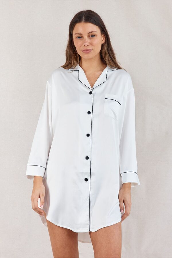 Willow Sleepshirt White Bridesmaids Getting Ready Ideas 4 White Bridesmaid Getting Ready Robes and Pyjamas
