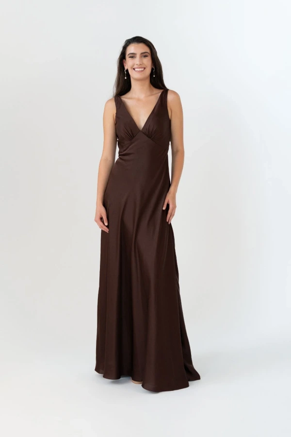 Avonlea Chocolate bridesmaid dress by Tania Olsen Avonlea Chocolate bridesmaid dress by Tania Olsen