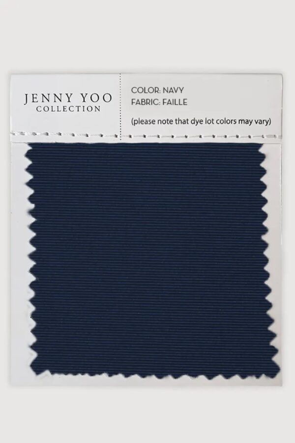Jenny Yoo Luxe Faille Fabric Swatch Navy