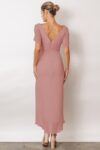 Zara Dusty Pink Bridesmaid Dress with Sleeves by Talia Sarah