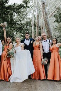 Orange Bridesmaid Dresses