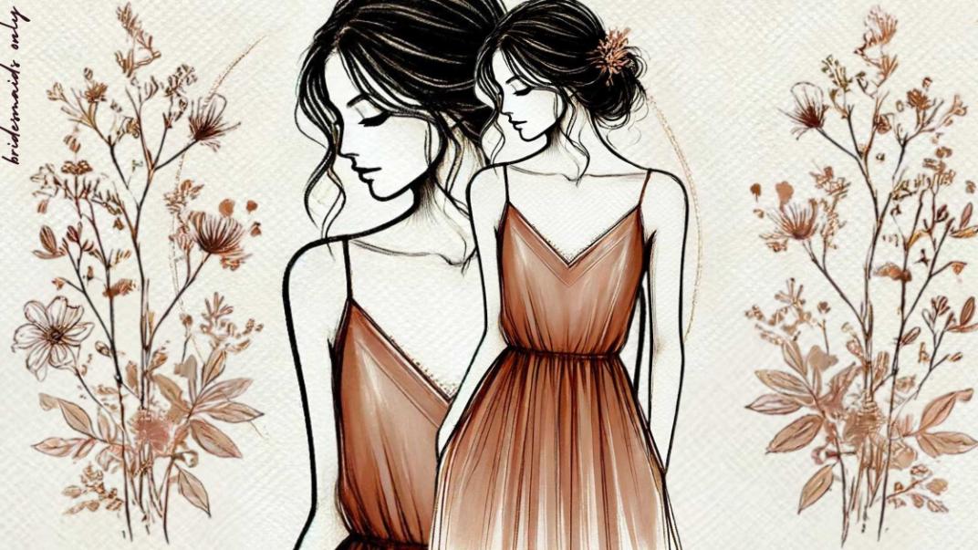 Designer Bridesmaid Dresses in Terracotta