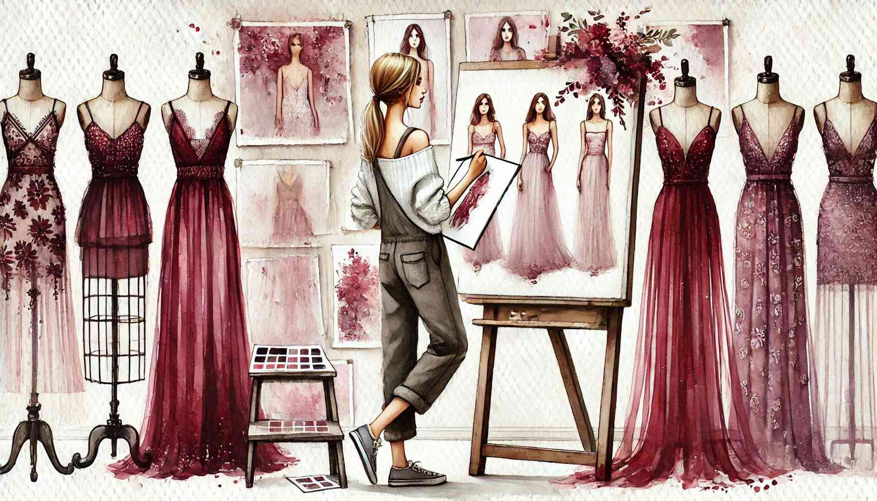 Burgundy Bridesmaid Dresses Online