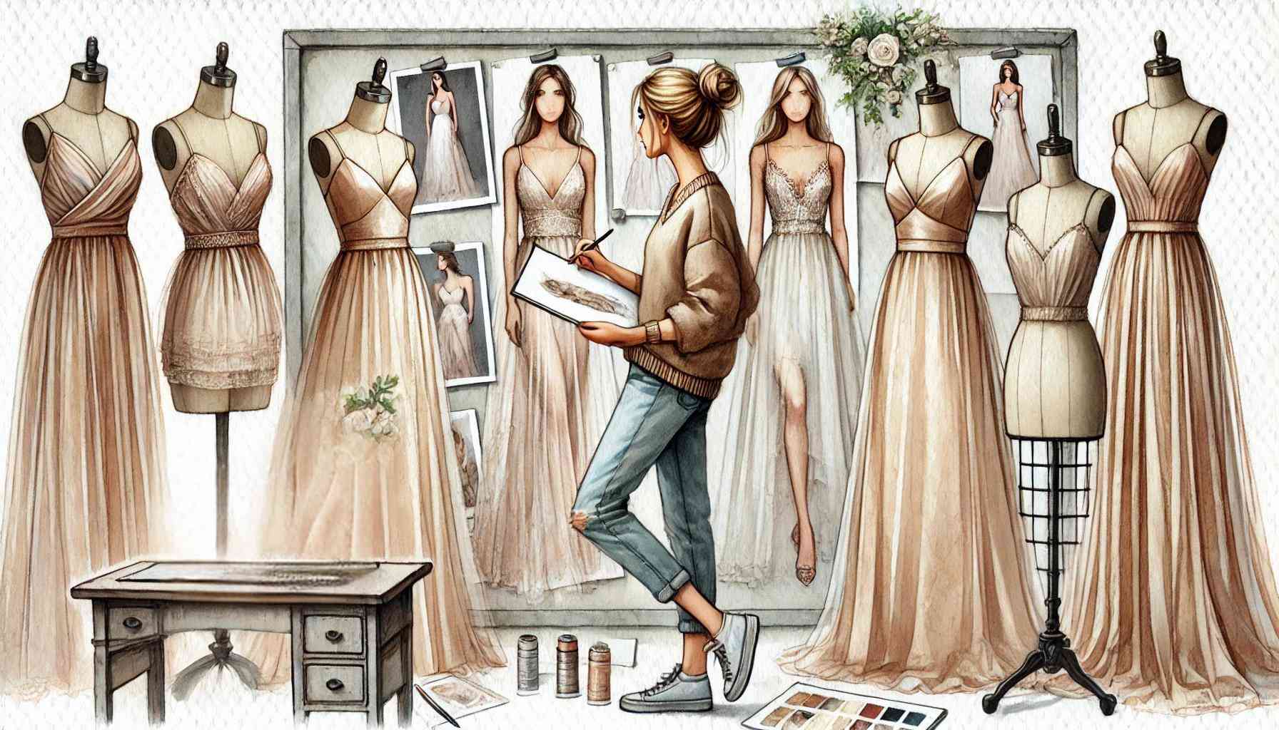Champagne Bridesmaid Dresses Online